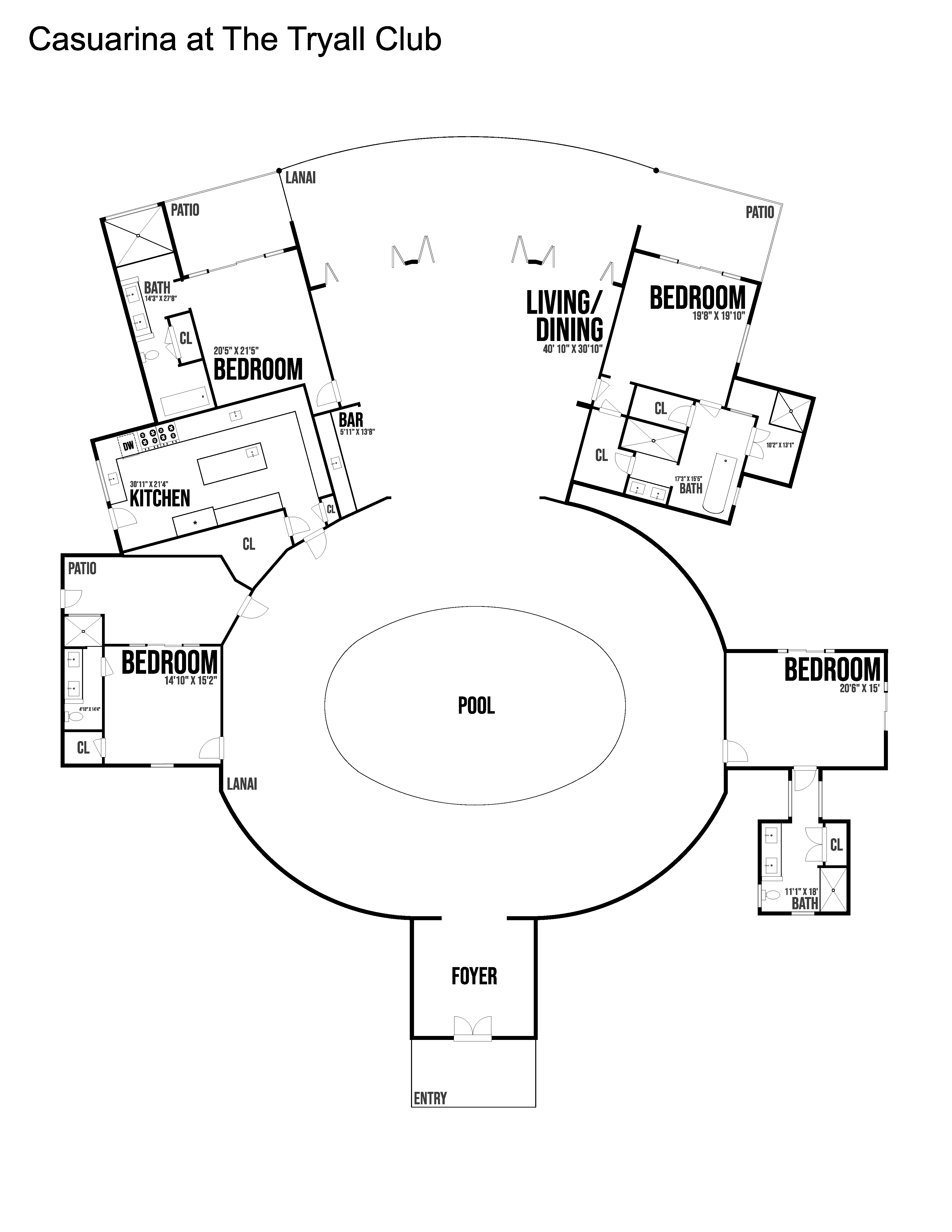 Casuarina villa floor plan