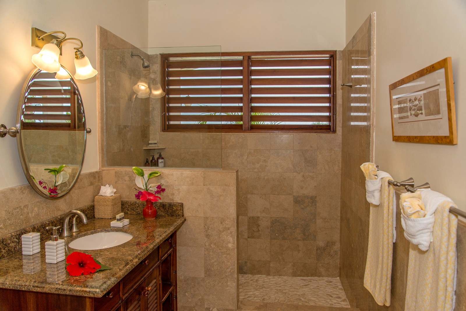 Sugar Hill villa bathroom with shower