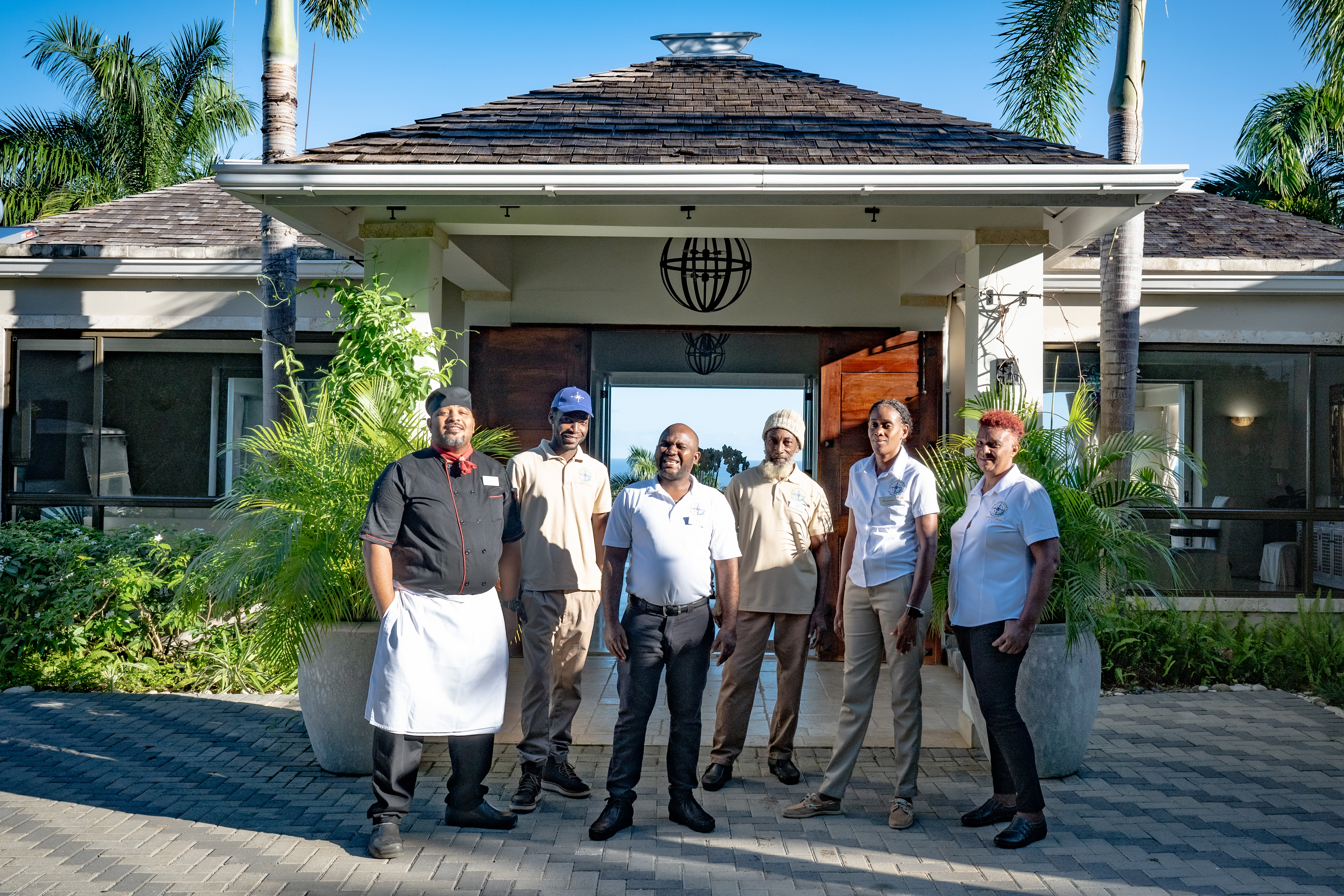 Hanover Windward Gardens team of villa staff
