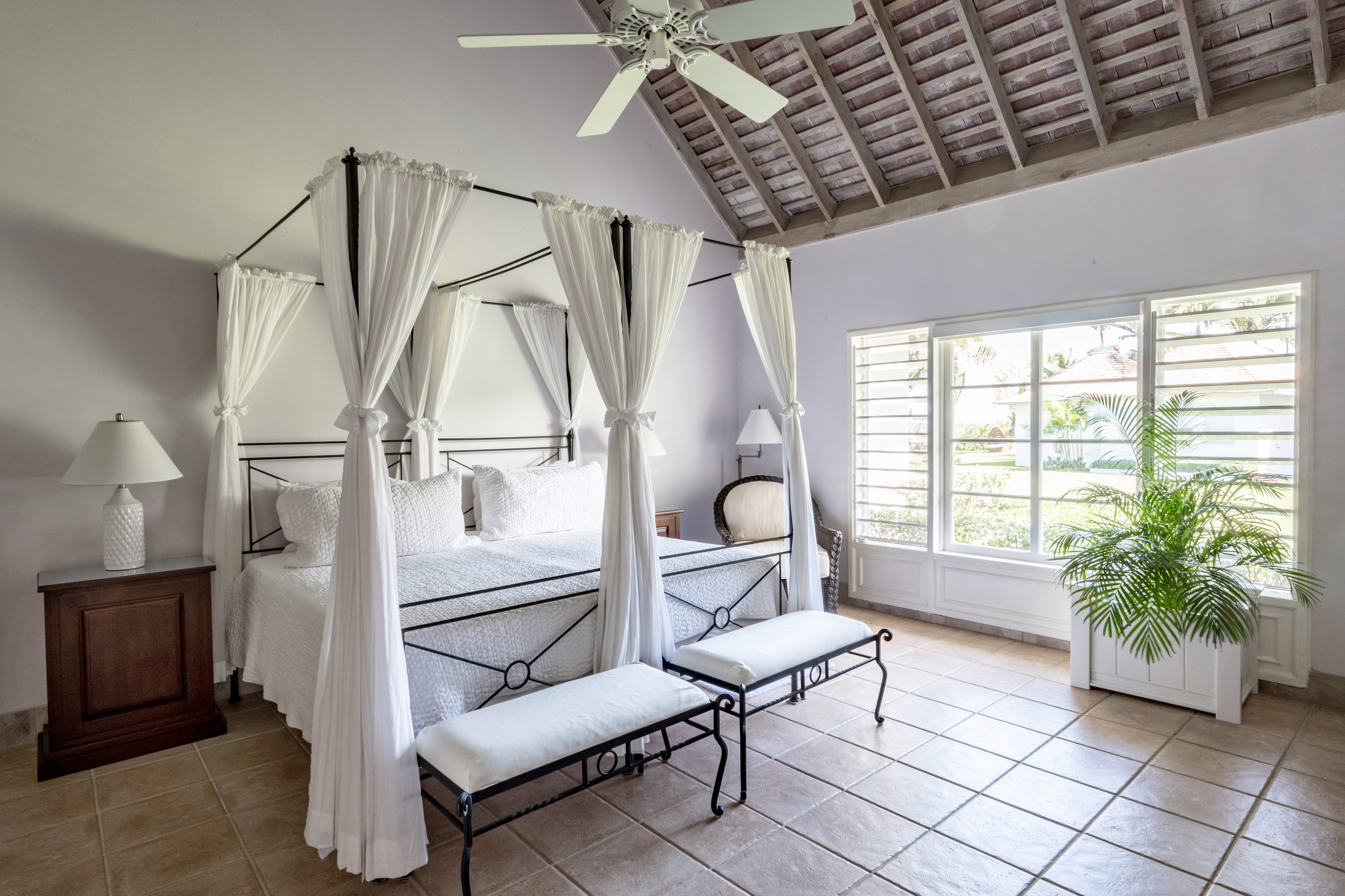 Phoenix villa bedroom with a large bed