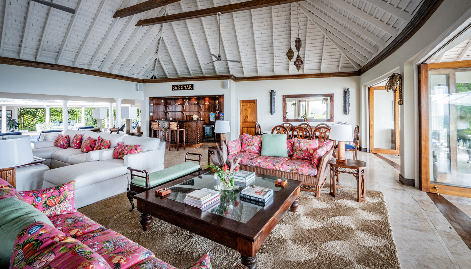 Casuarina villa coffee table and sofa