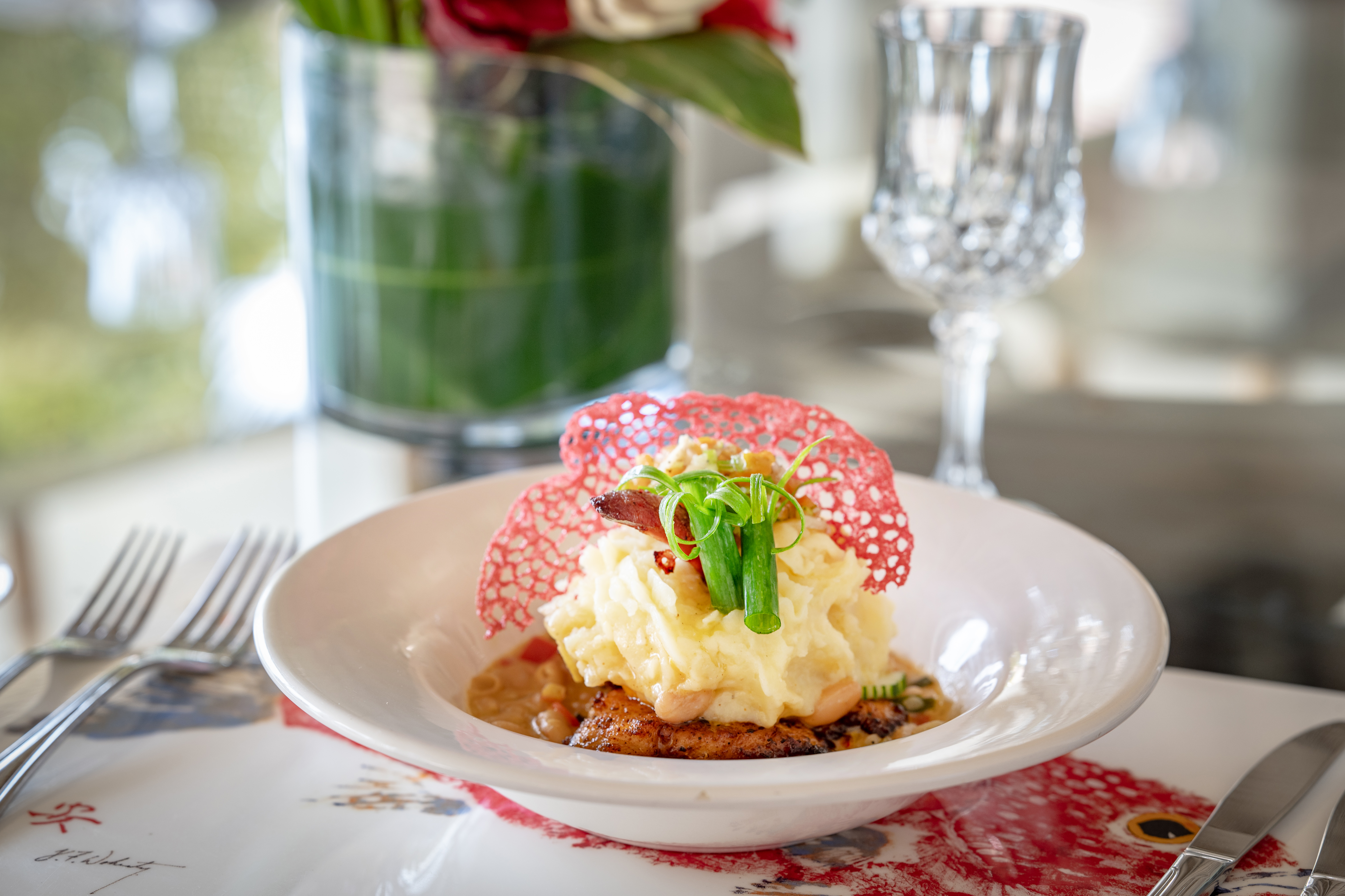 Someday Soon villa bowl of delicious food cooked by chef