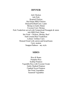 Villa Amana Dinner and Sides